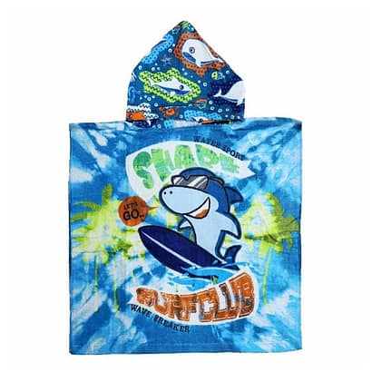 Poncho de playa infantil Peque Tiburón