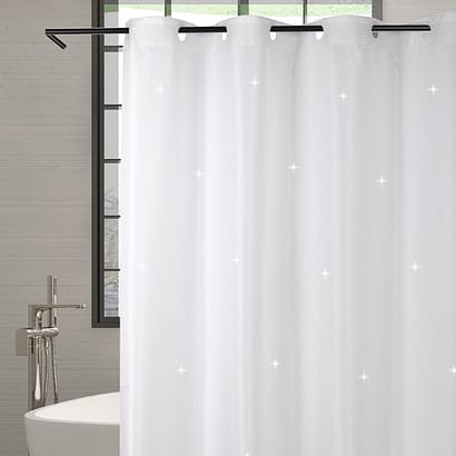 Cortina de baño Silver Dots