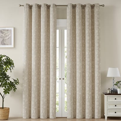 Cortina Jacquard flowers